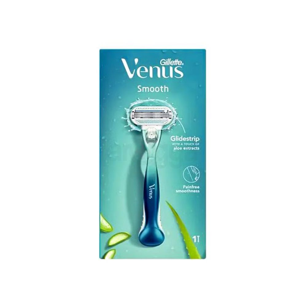 Gillette Venus Smooth Glidestrip Aloe Extracts Razor for Women  