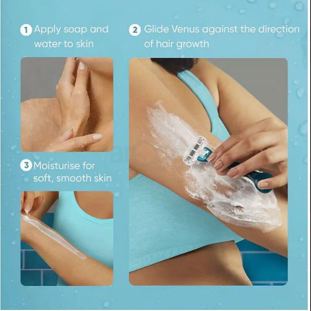 Gillette Venus Smooth Sensitive Aloe Extracts Razor for Women  