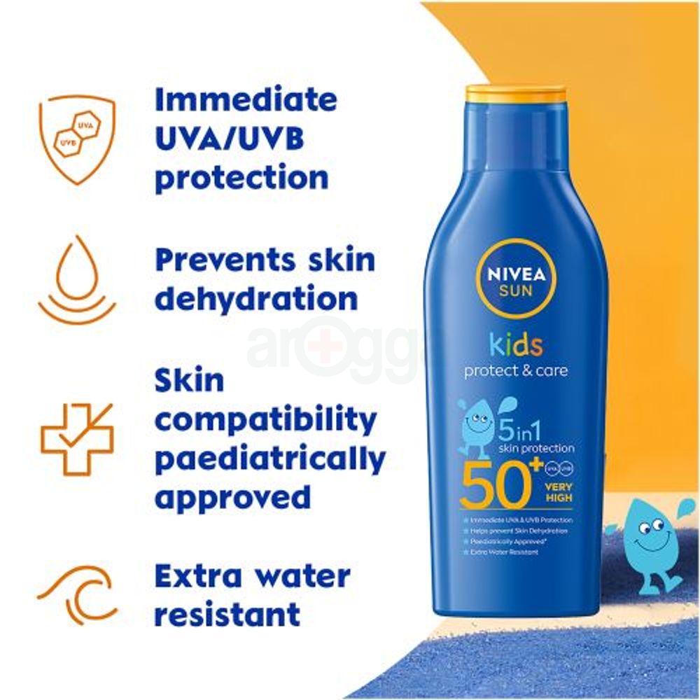 Nivea Sun Kids Protect & Care 5 In 1 Skin Protection SPF 50+ 200ml  