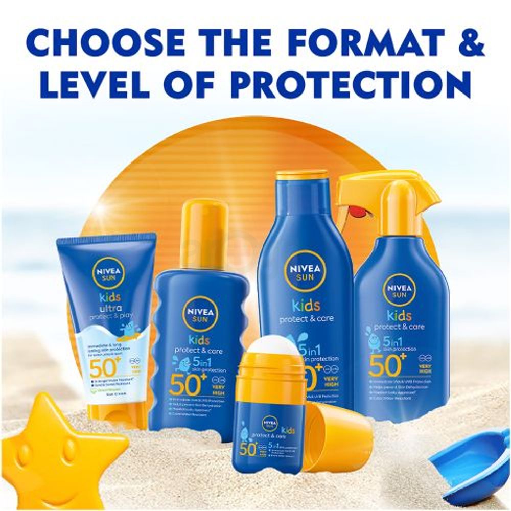 Nivea Sun Kids Protect & Care 5 In 1 Skin Protection SPF 50+ 200ml  