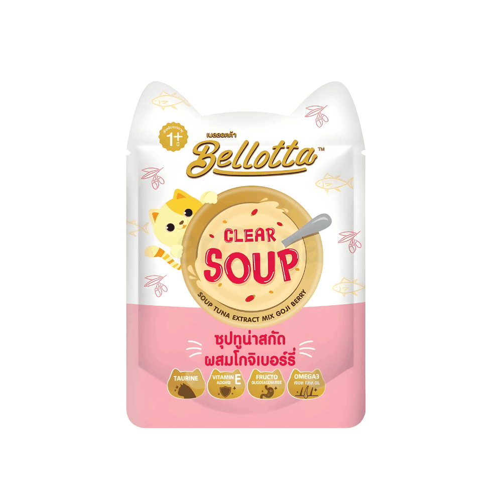 Bellotta Clear Soup 40gm Tuna Extract Mix Goji Berry  