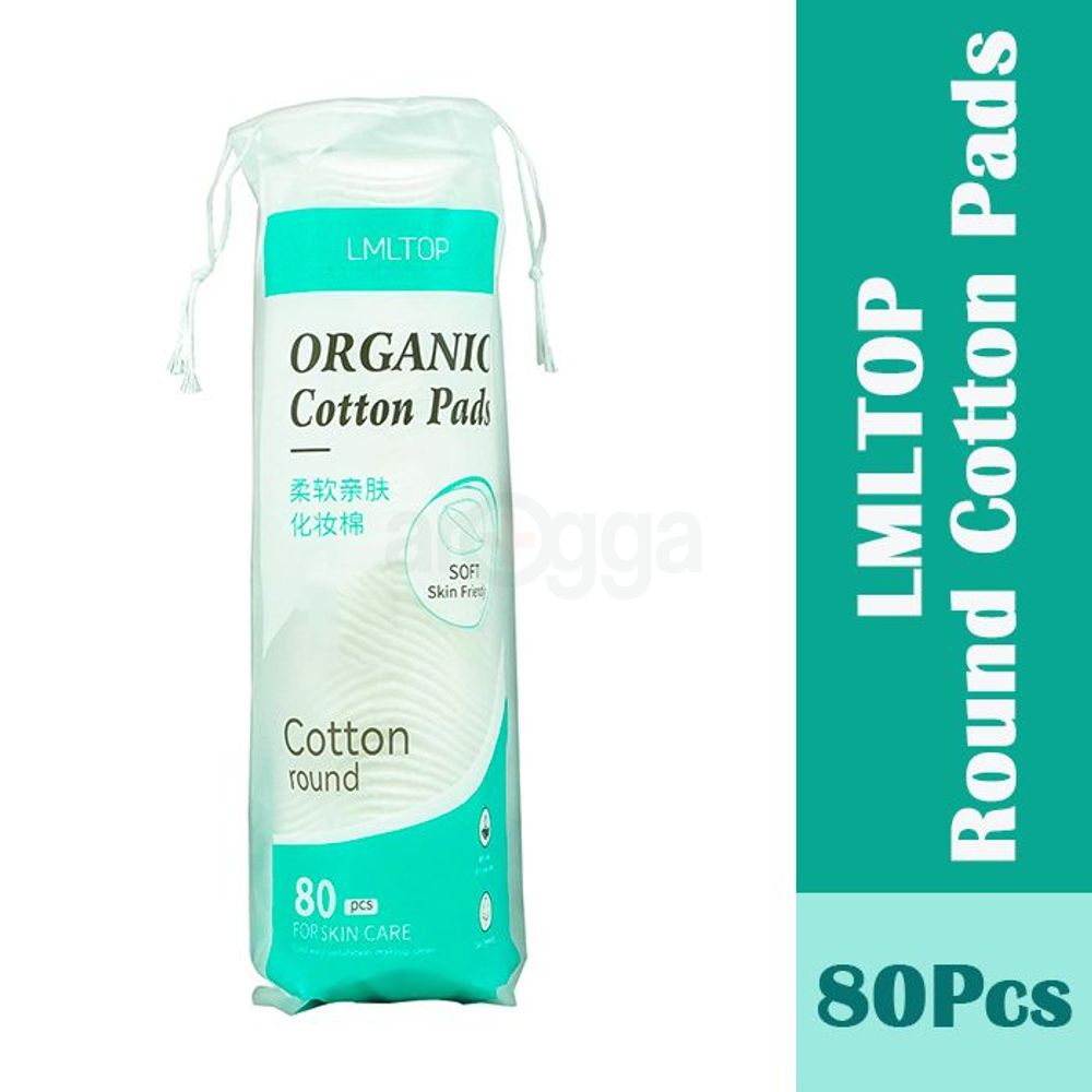 LMLTOP Organic Cotton Pads 80Pcs  