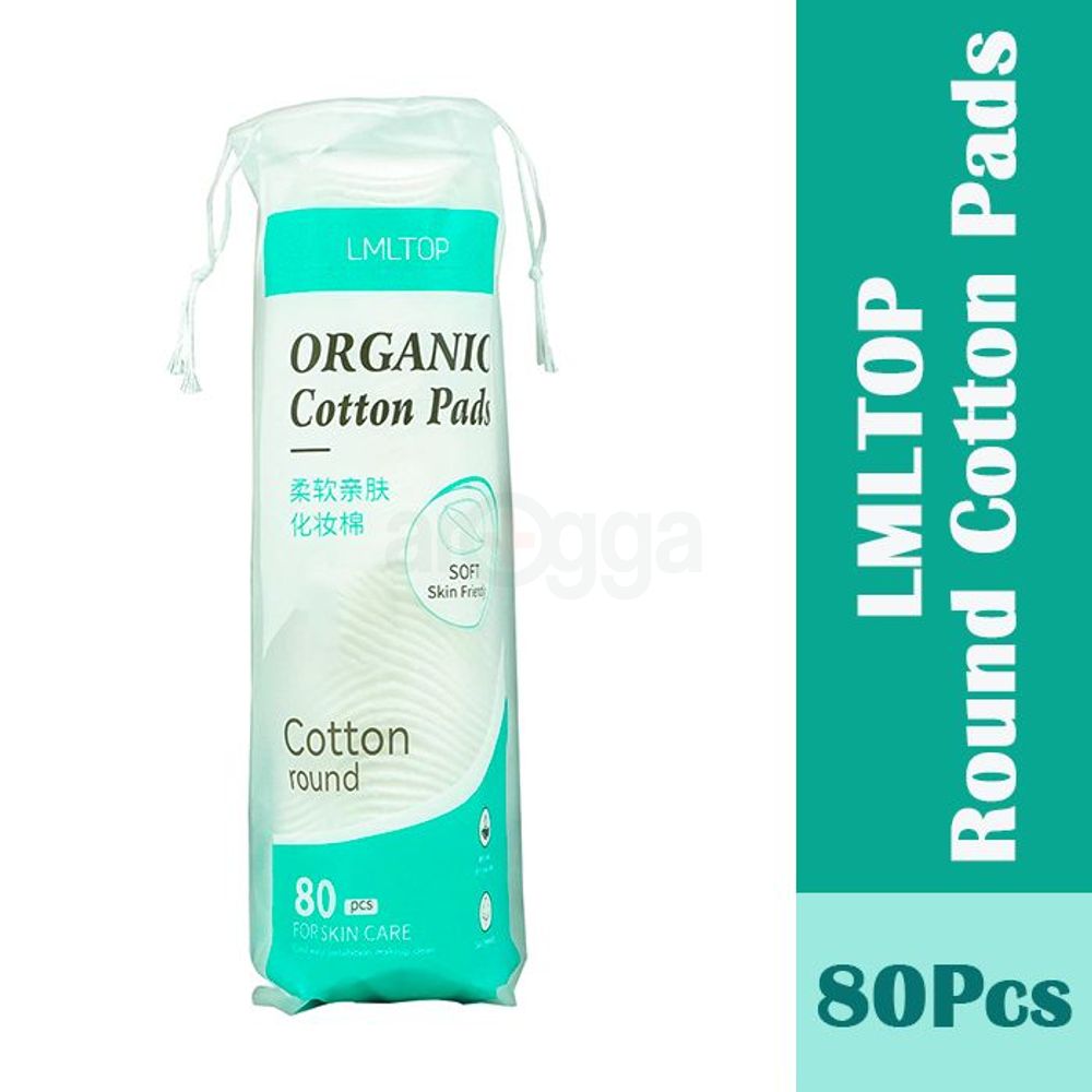 LMLTOP Organic Cotton Pads 80Pcs  