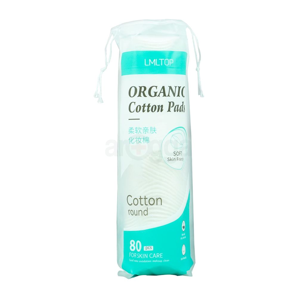 LMLTOP Organic Cotton Pads 80Pcs  