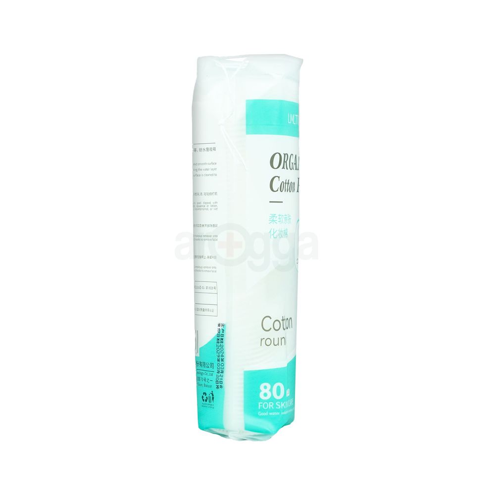 LMLTOP Organic Cotton Pads 80Pcs  