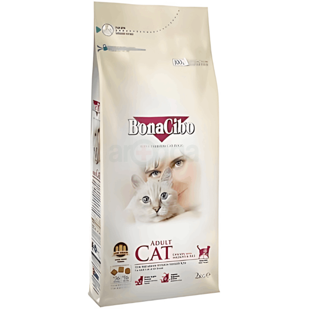 BONACIBO Adult Cat Chicken with Anchovy & Rice 2 kg  