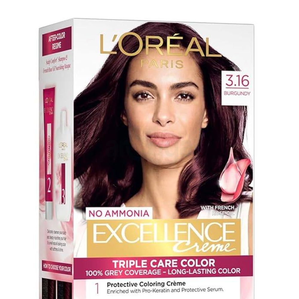 Loreal Paris Excellence Creme Hair Color 3.16 Burgundy  