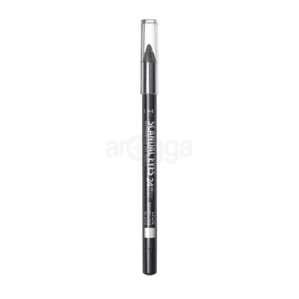 Rimmel Scandal Eyes Waterproof Kohl Kajal - 002 Sparkling Black  