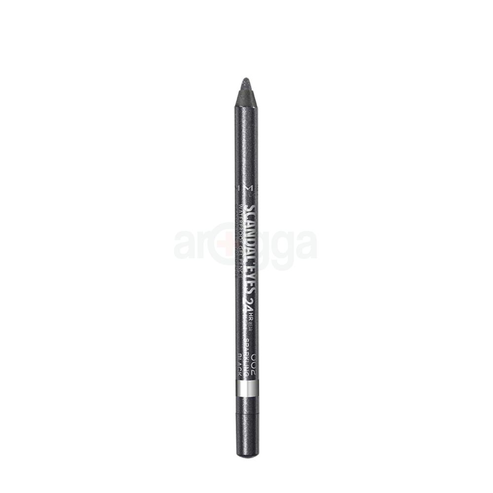 Rimmel Scandal Eyes Waterproof Kohl Kajal - 002 Sparkling Black  