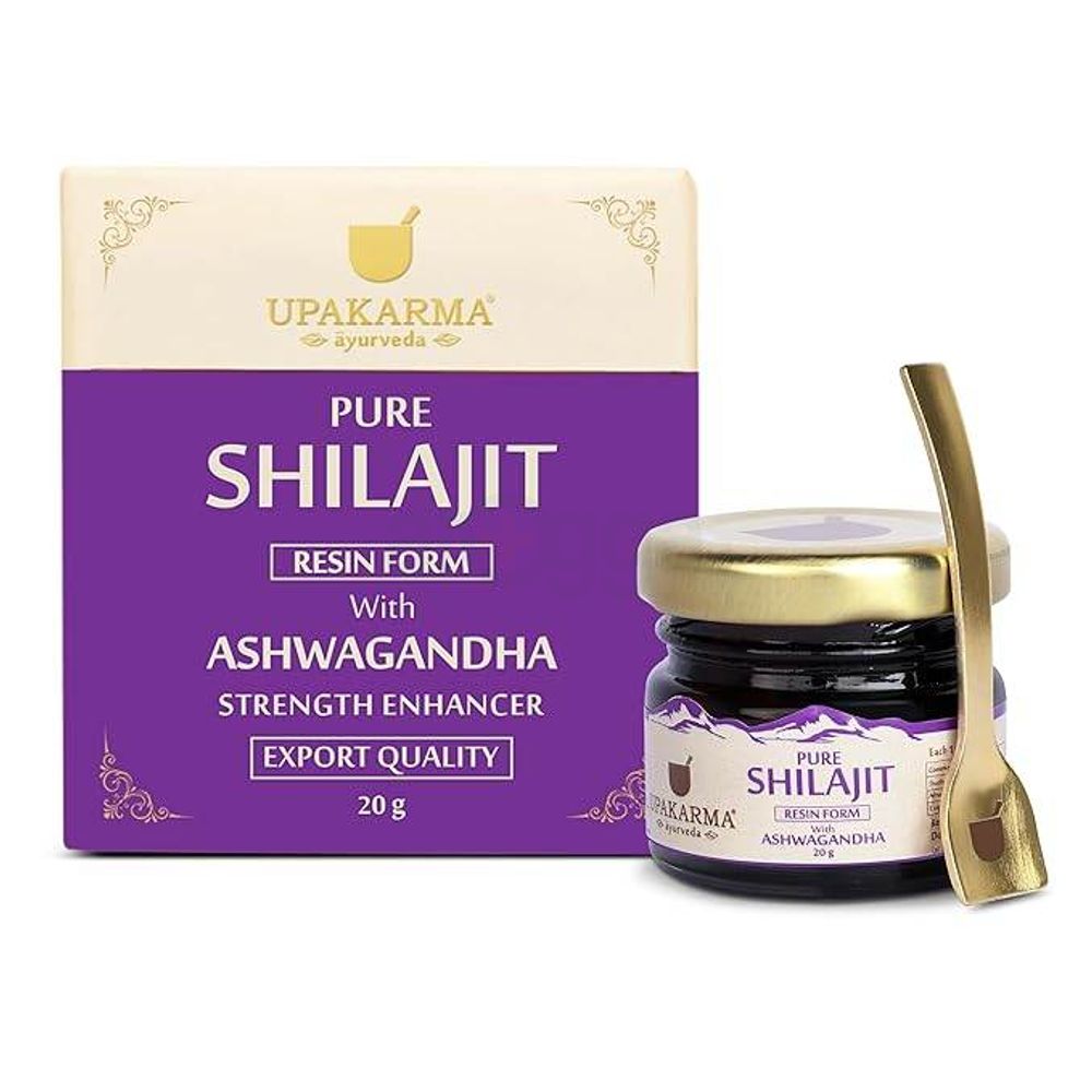 Upakarma Pure Shilajit with Ashwagandha Resin (20 gm)  