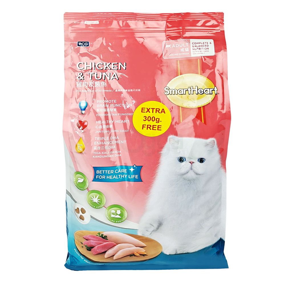 SmartHeart Adult Cat Food Chicken & Tuna 3kg  