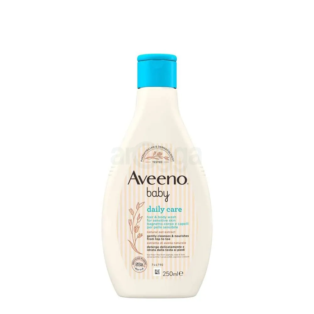 Aveeno Baby Daily Care Hair & Body Wash for Sensitive Skin with Natural Oat Extract 250ml  