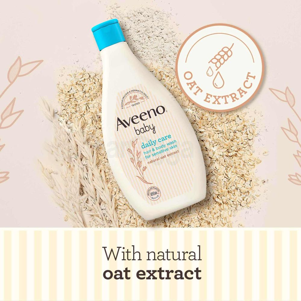 Aveeno Baby Daily Care Hair & Body Wash for Sensitive Skin with Natural Oat Extract  