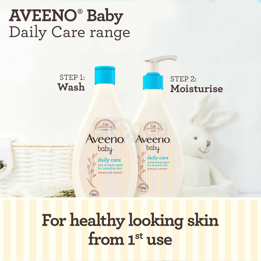 Aveeno Baby Daily Care Hair & Body Wash for Sensitive Skin with Natural Oat Extract  
