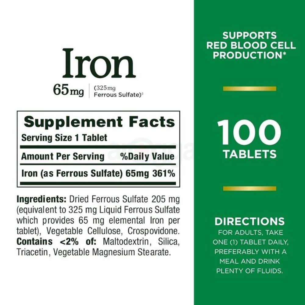 Nature's Bounty Iron 65mg  