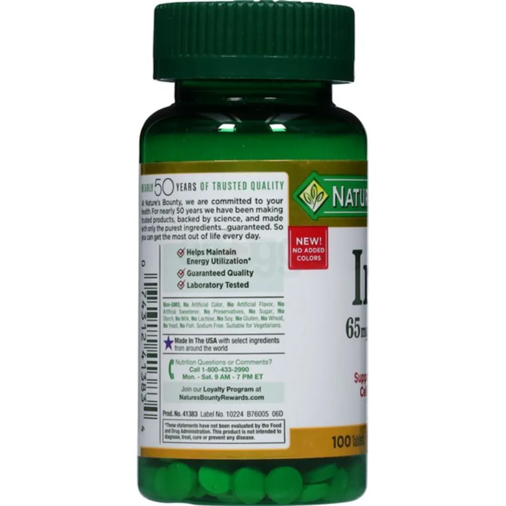 Nature's Bounty Iron 65mg  