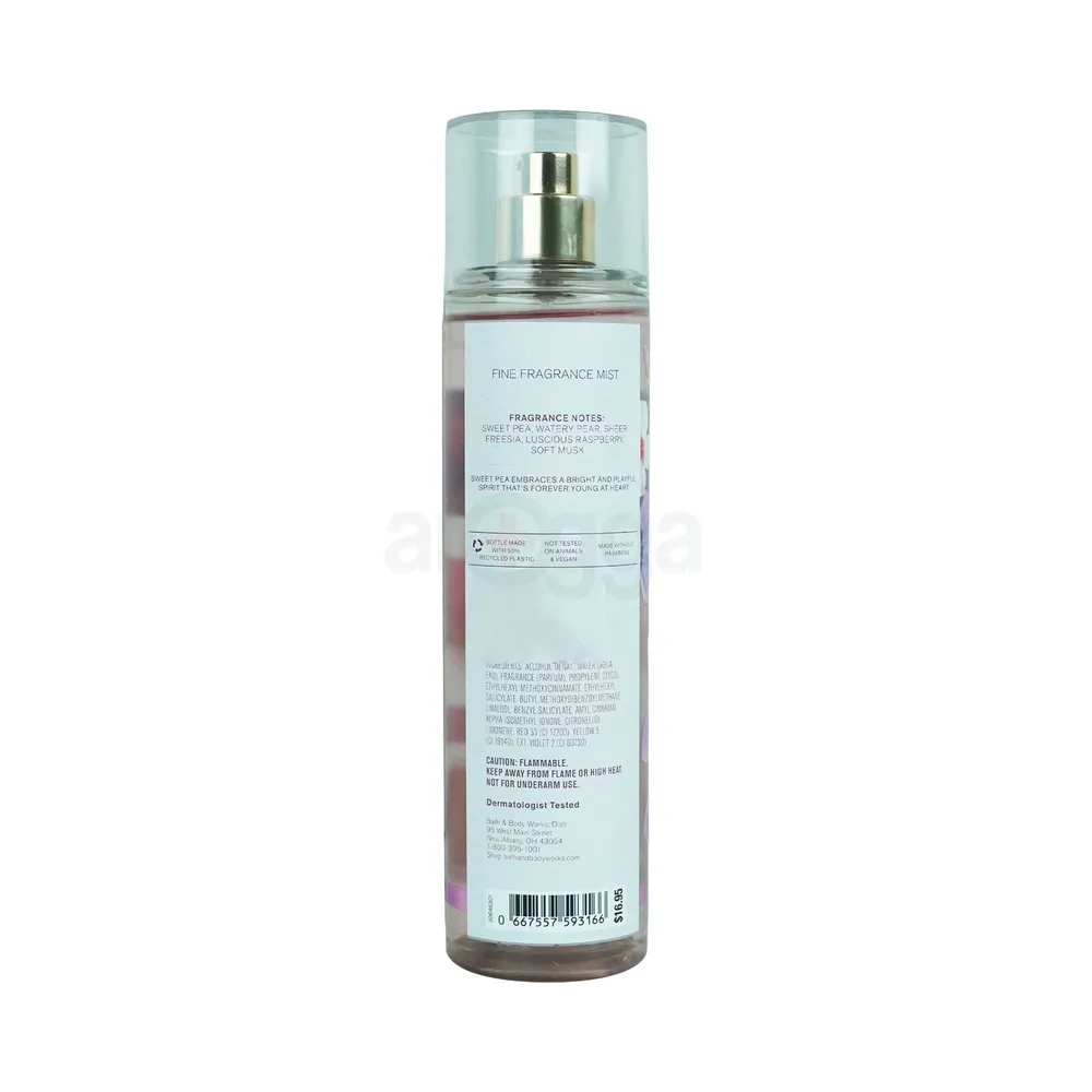 Bath and Body Works Sweet Pea Fine Fragrance Mist for Women  