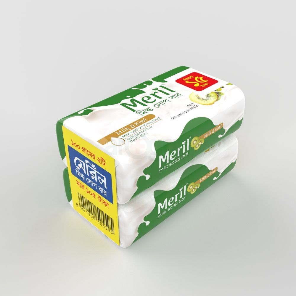 Meril Milk & Kiwi Soap 100gm (Buy 2 & Get 15 Taka OFF)  