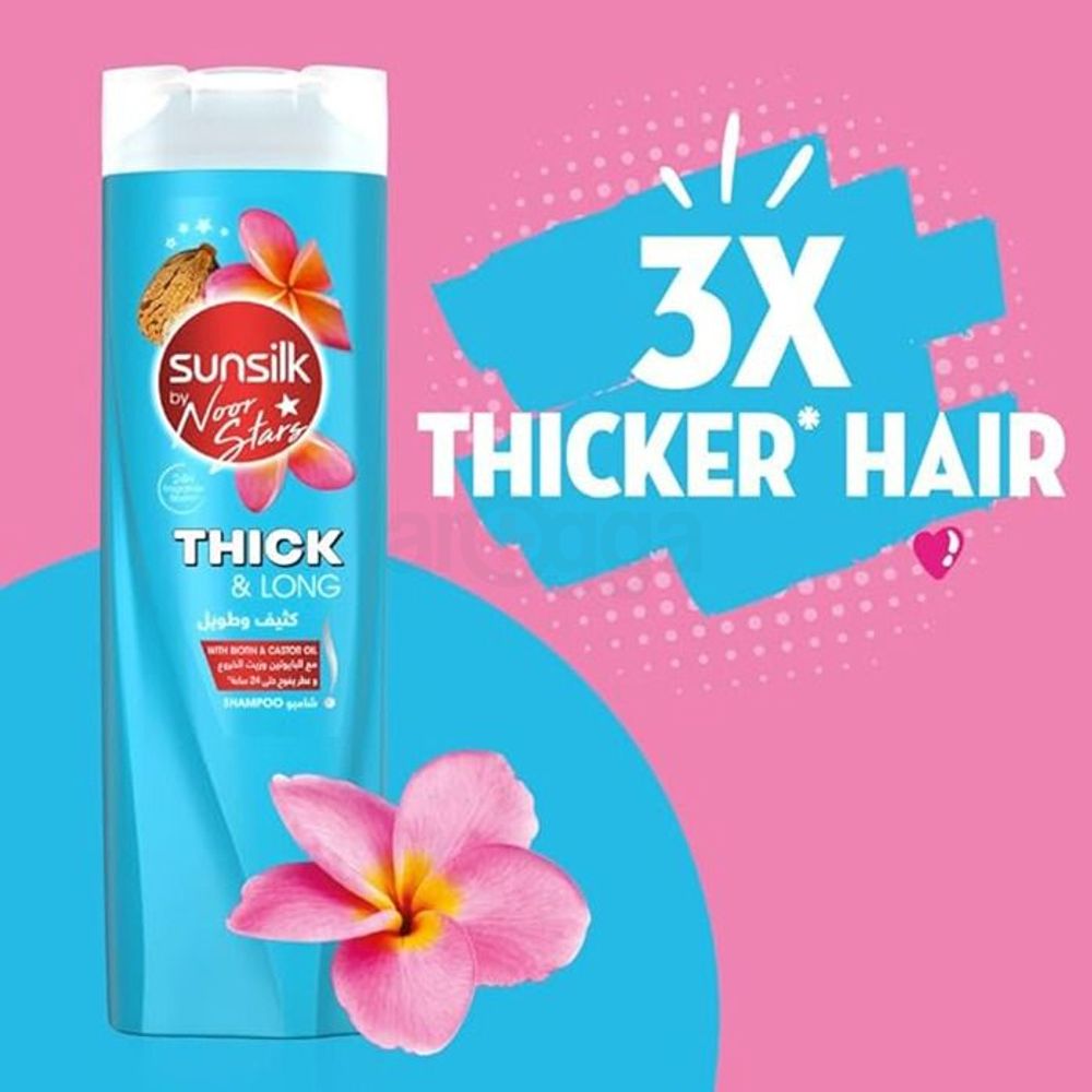 Sunsilk Natural Recharge Thick & Long Shampoo  