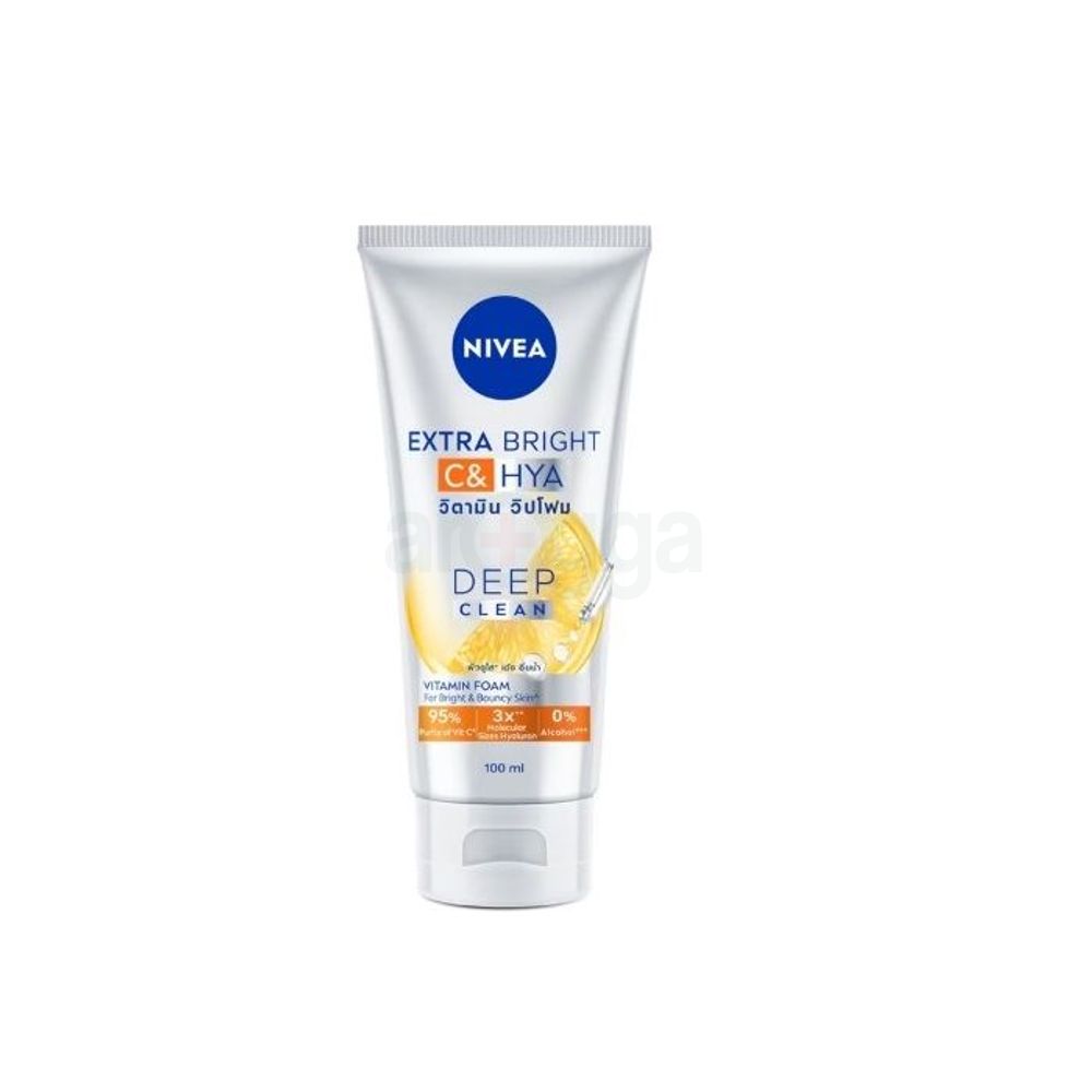 Nivea Extra Bright C and HYA  Deep Clean Vitamin Foam  