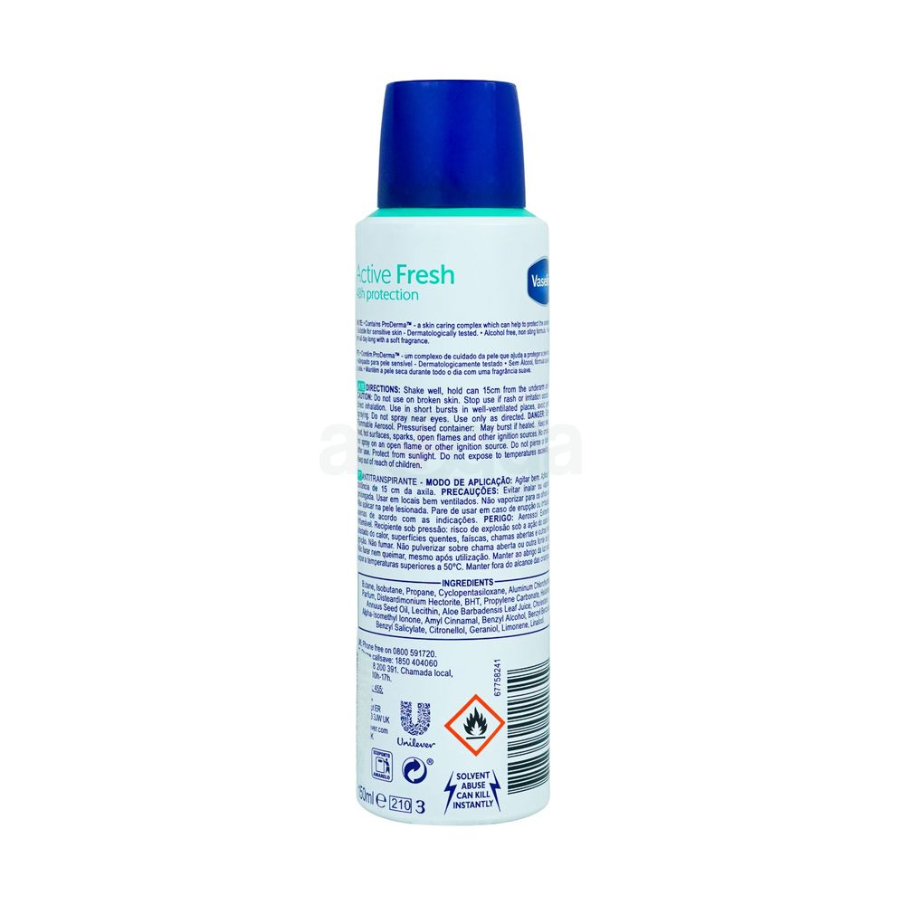 Vaseline Active Fresh Anti-Perspirant Deodorant  