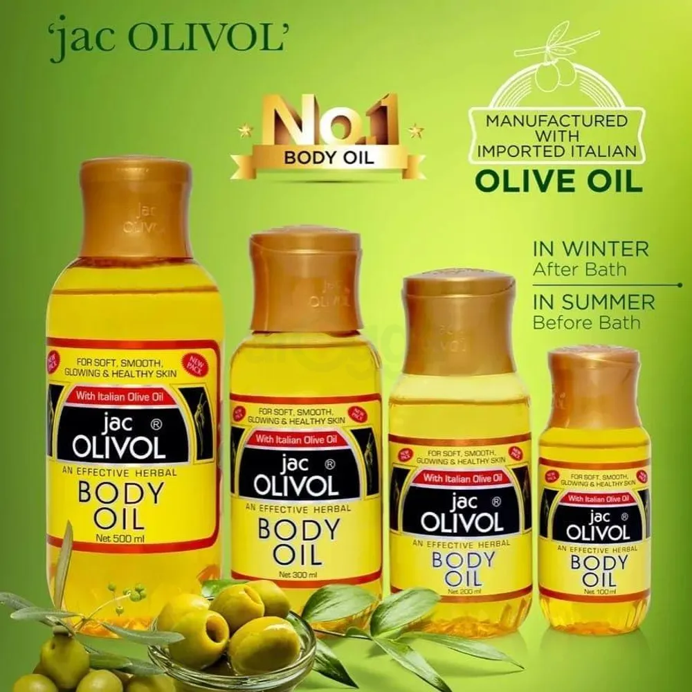 Jac Olivol Effective Herbal Body Oil With Italian Olive 200ml   
