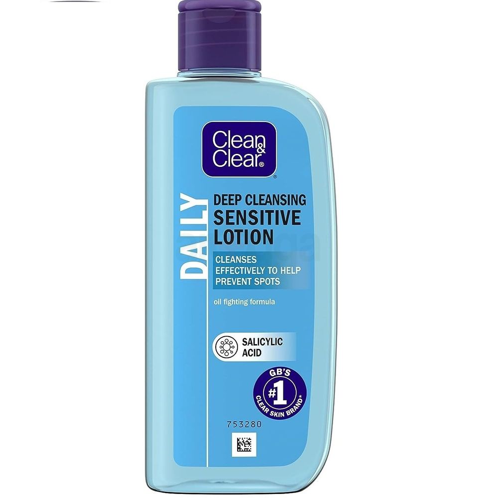 Clean & Clear Deep Cleansing Sensitive Lotion with Oil Fighting Formula  