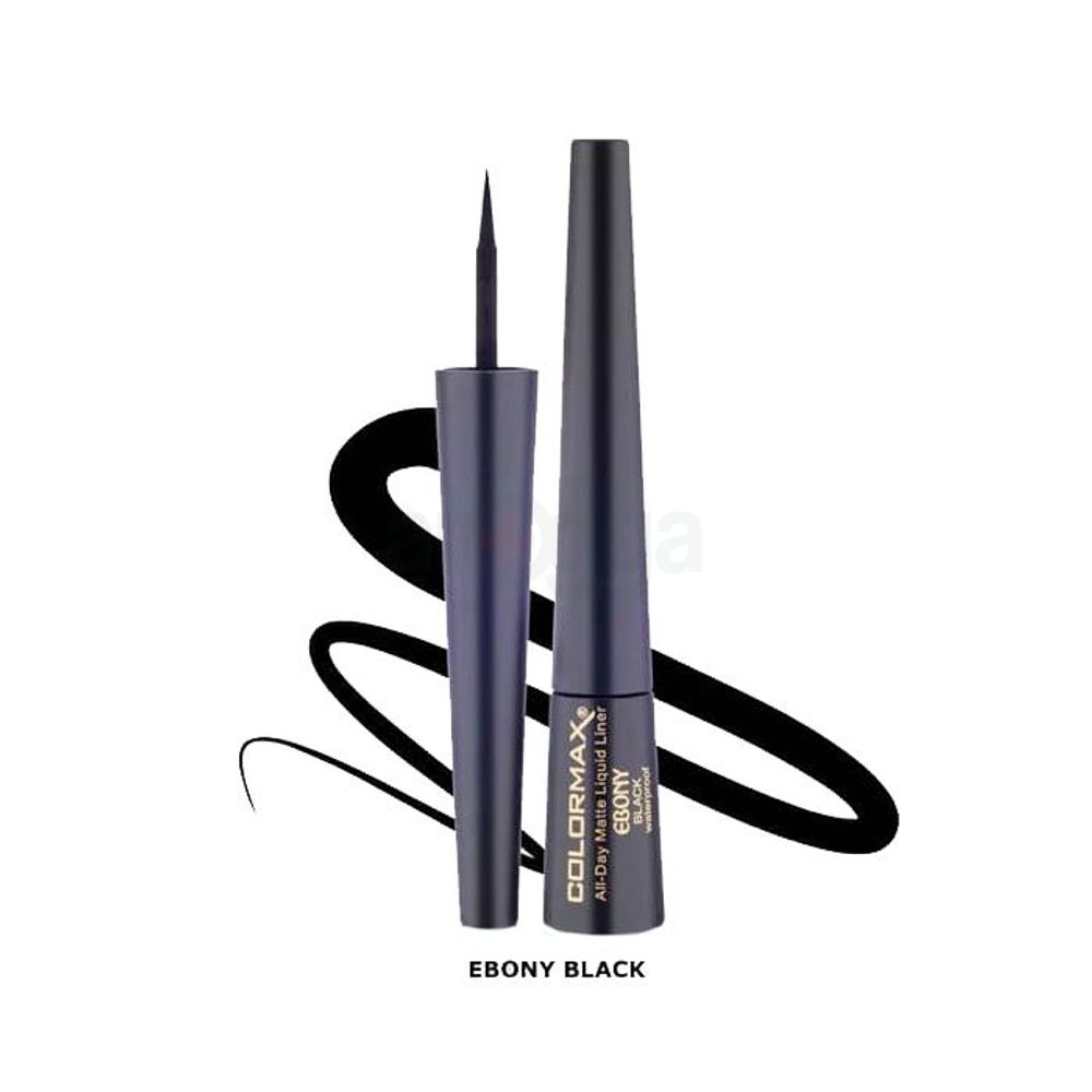 Colormax Ebony All Day Matte Liquid Liner - Black  