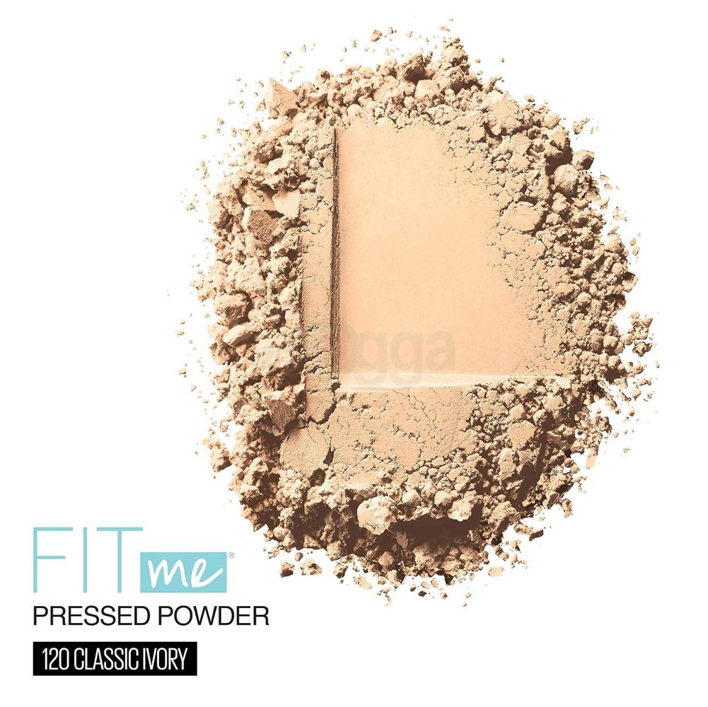 Maybelline New York Fit Me Matte & Poreless Pressed Powder - 120 Classic Ivory  