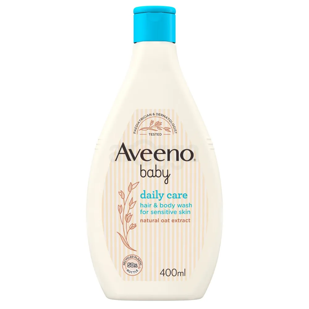 Aveeno Baby Daily Care Hair & Body Wash Top to Toe with Natural Oat Extract For Sensitive Skin 400ml  