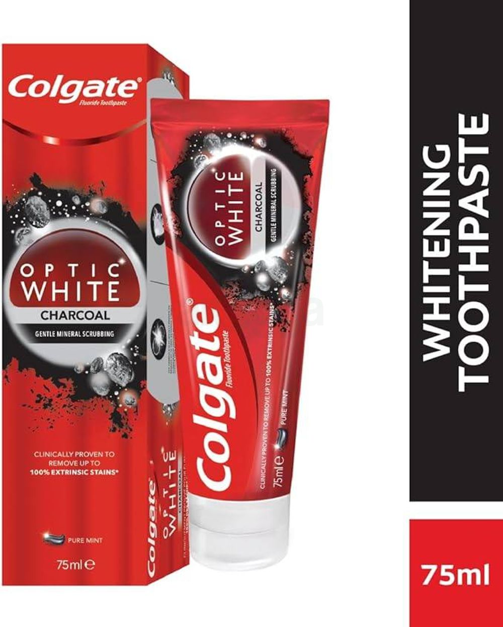Colgate Optic White Charcoal Gentle Mineral Toothpaste   