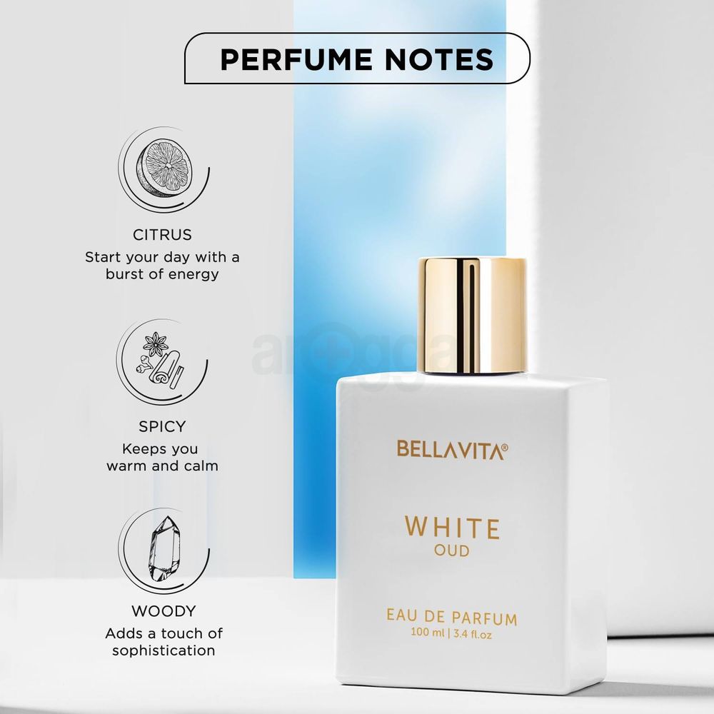 Bellavita White Oud EDP Perfume for Men & Women 100ml  