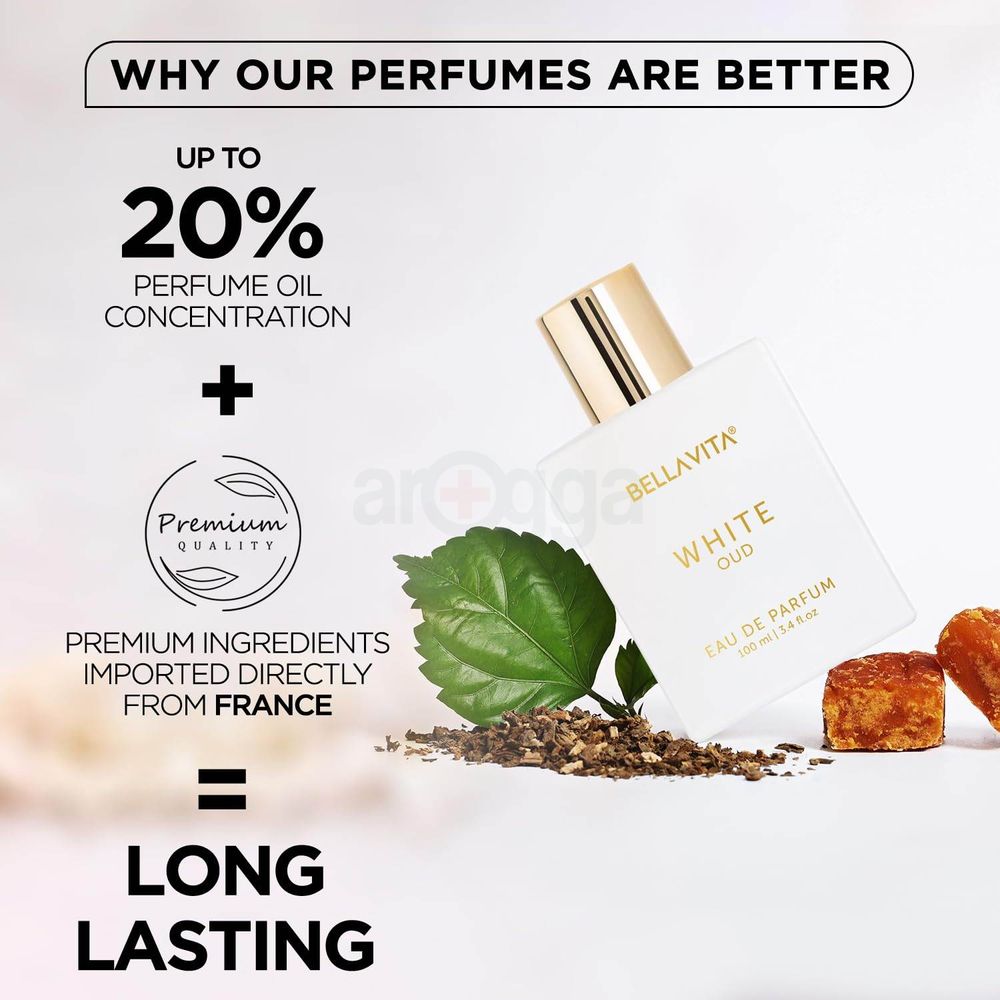 Bellavita White Oud EDP Perfume for Men & Women 100ml  