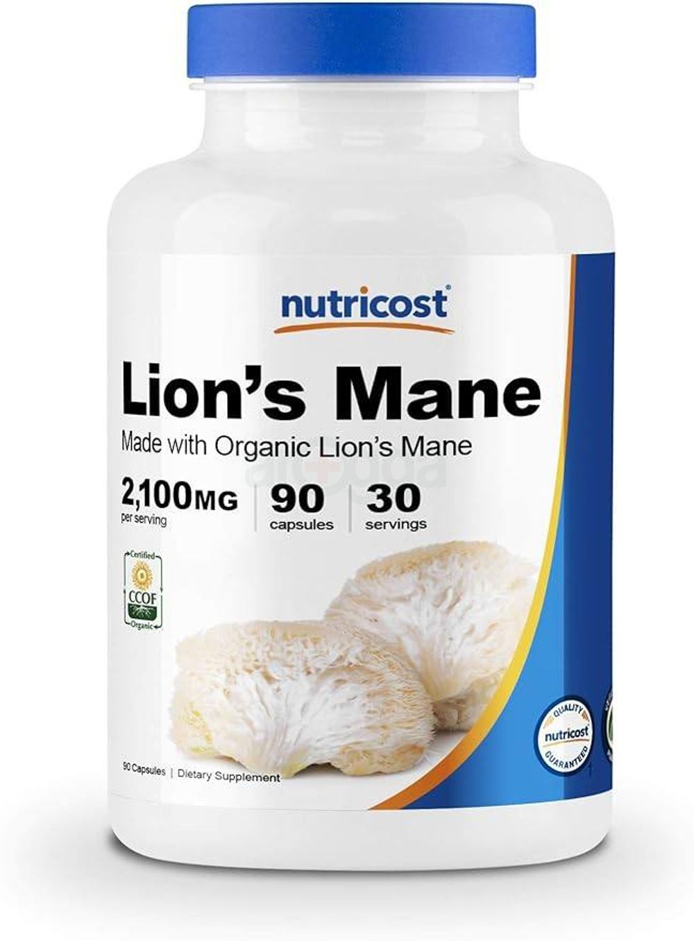 Lion's Mane Mushroom Capsules 2100mg, 30 Servings , Vegetarian, Gluten Free, 550mg Per Capsule, 90 Capsules  