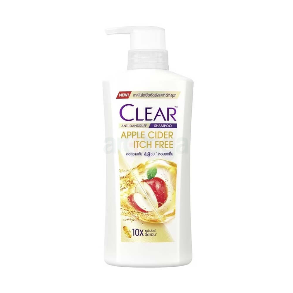 Clear Apple Cider Itch Free Anti Dandruff Shampoo (Made in Thailand)  