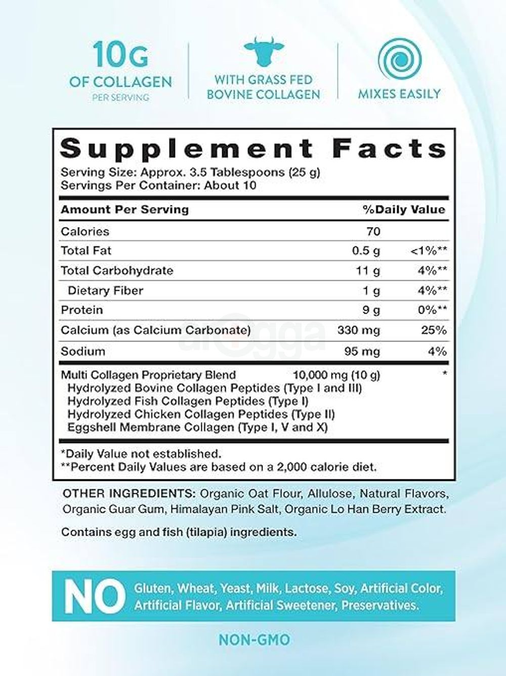 Collagen Creamer for Coffee | 8.8 oz | Vanilla Flavor | |Non-GMO & Gluten Free Protein Powder Supplement  