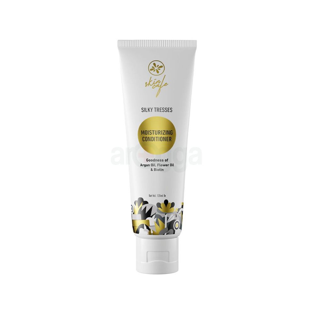 Skin Cafe Silky Tresses Moisturizing Conditioner Good Argan Oil, Flow Oil & Biotin 120ml  