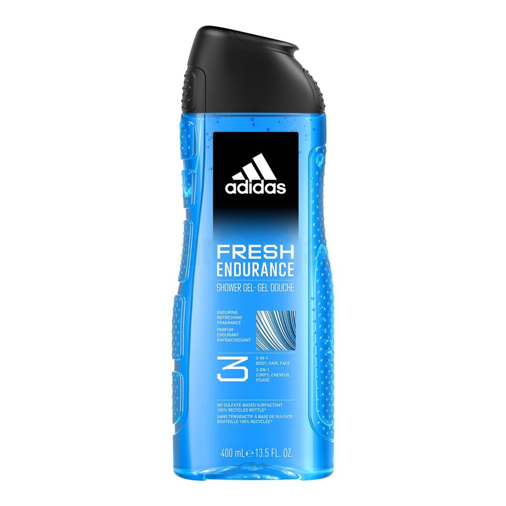 Adidas 3 in 1 Fresh Endurance Men Shower Gel 400ml  