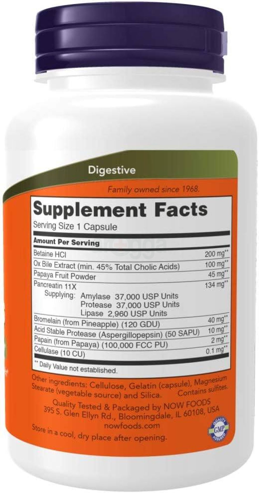 NOW Supplements, Super Enzymes, Formulated with Bromelain, Ox Bile, Pancreatin and Papain,180 Capsules  