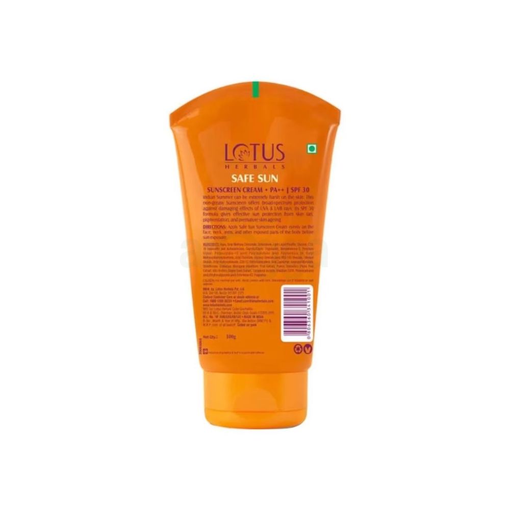 Lotus Herbals Safe Sun Sunscreen Cream SPF30m PA++ 100g  
