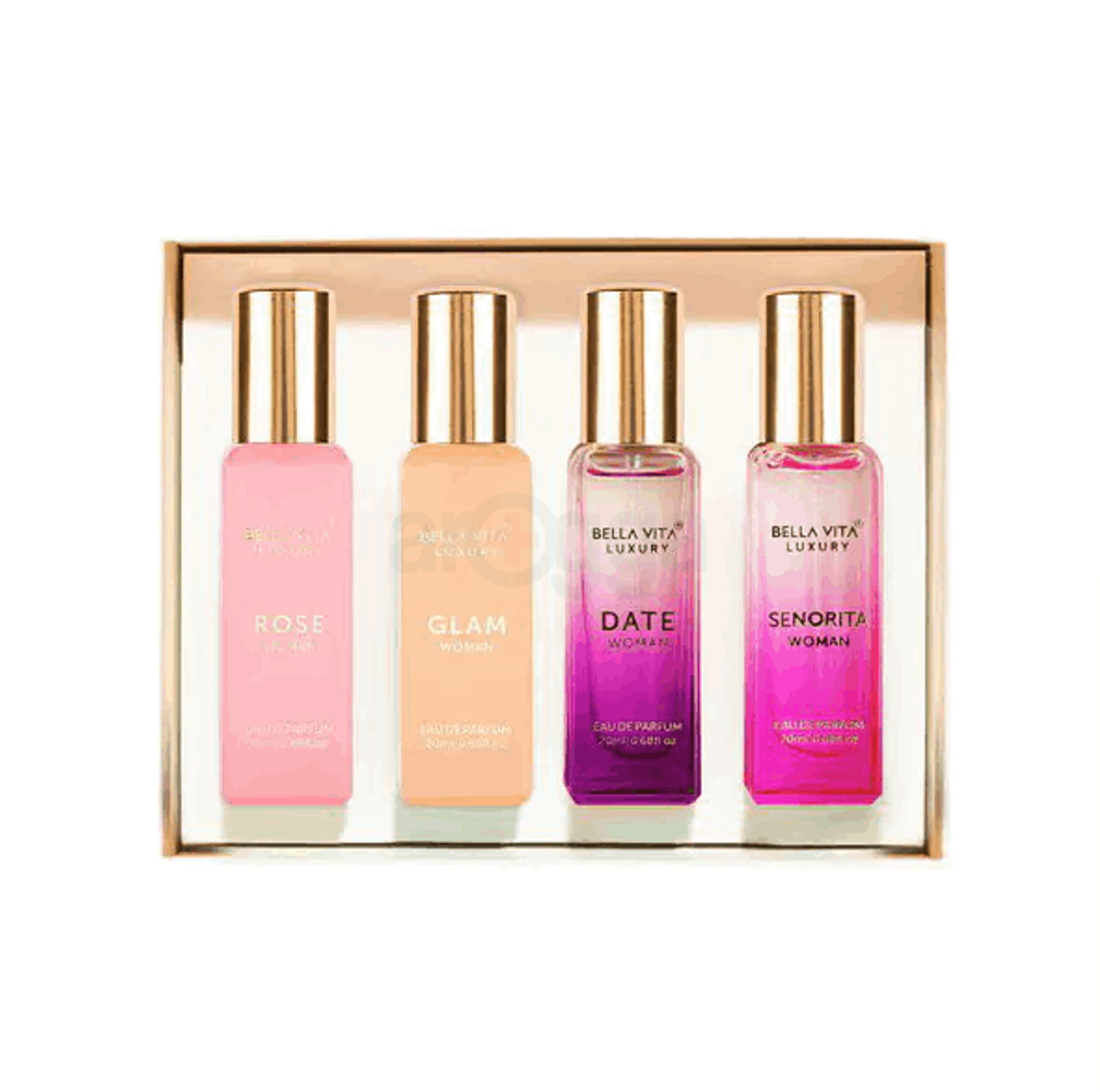 Bellavita Luxury EDP Perfume Gift Set for Women (20ml X 4)  
