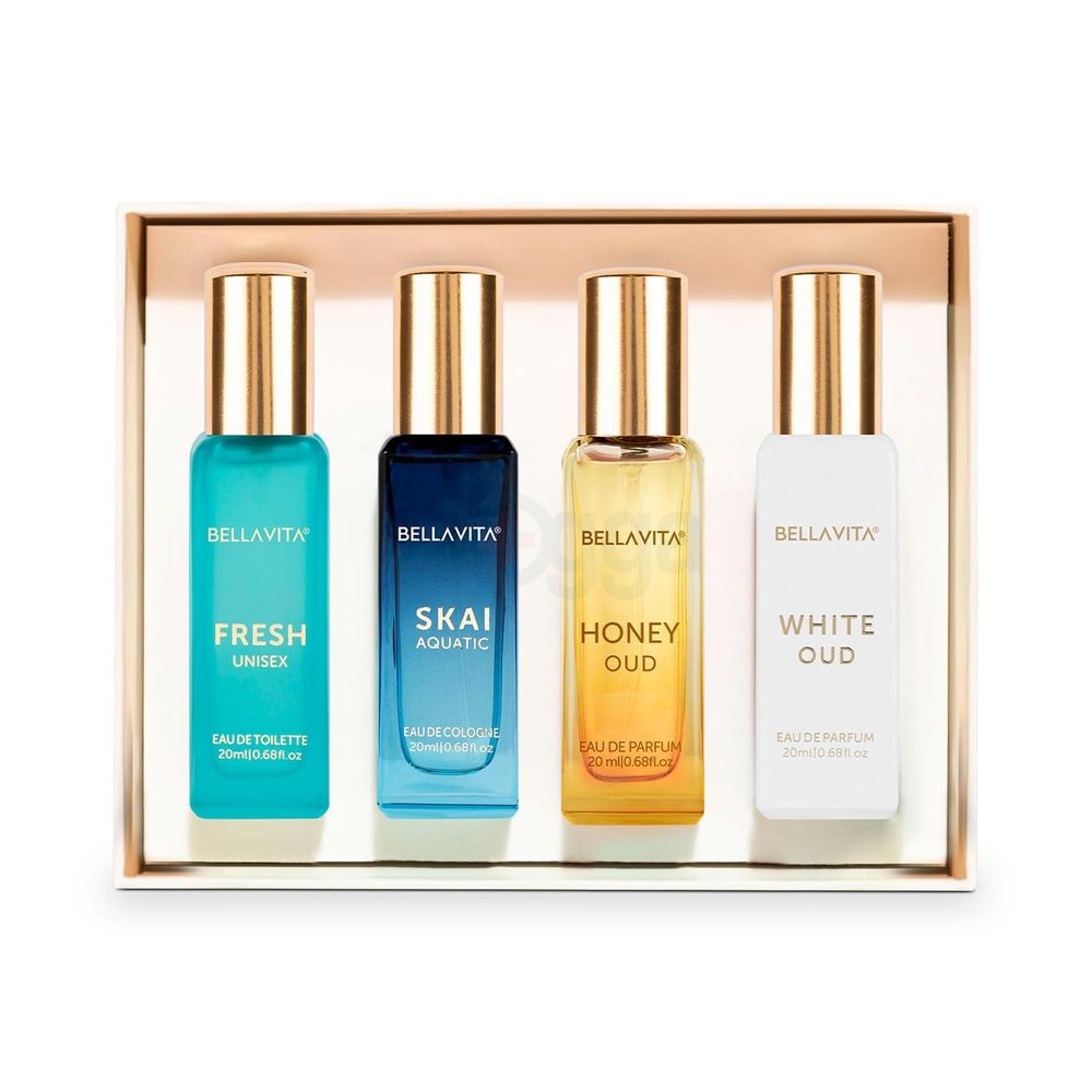 Bella Vita Luxury Perfume Gift Set For Unisex (20ml X 4)  