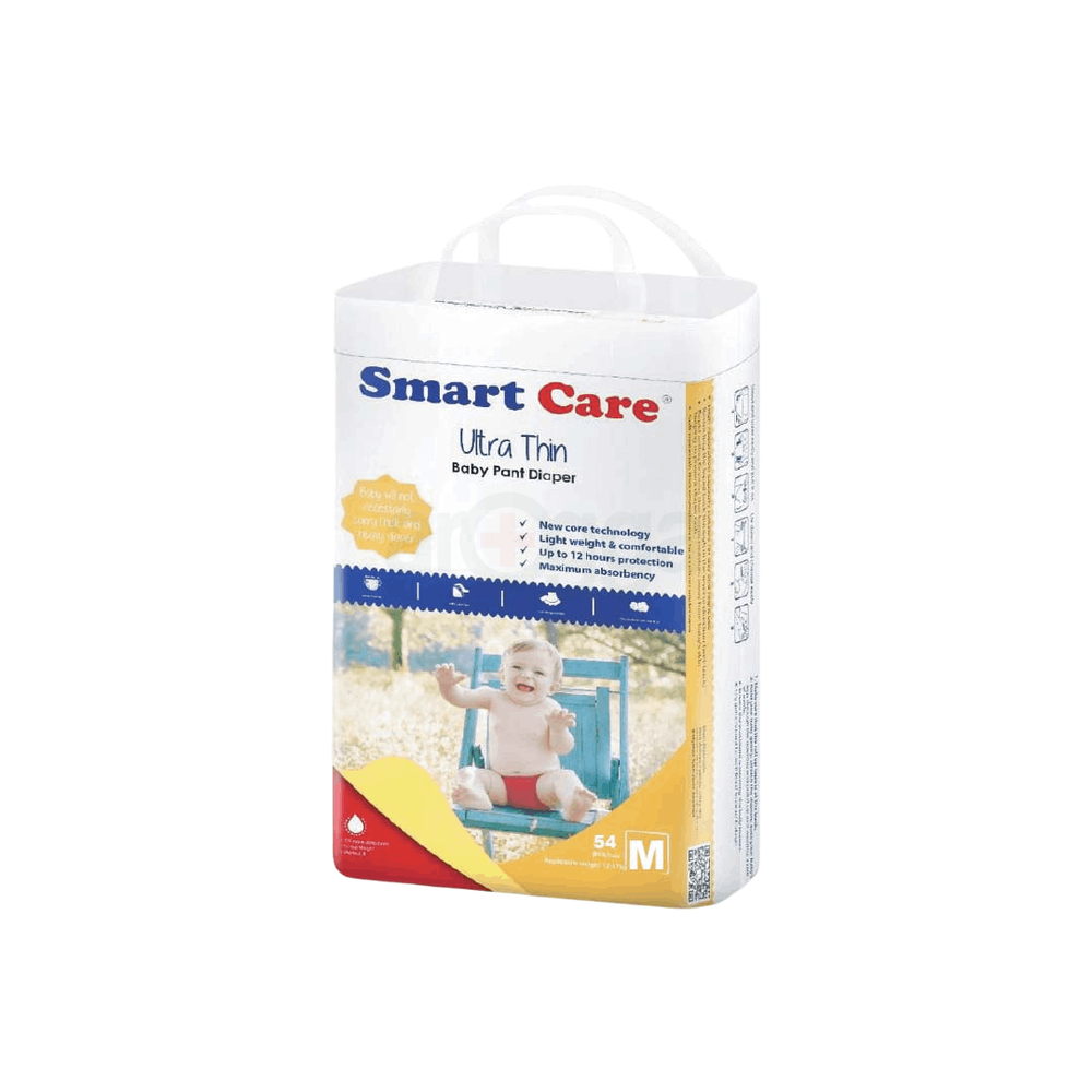 Smart Care Ultra Thin Baby Pant Diaper 54pcs - M (6-11 Kg)  