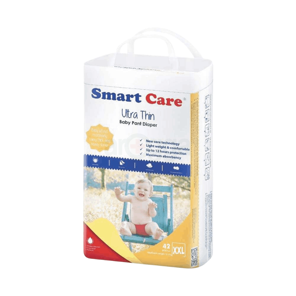 Smart Care Ultra Thin Baby Pant Diaper 42pcs - XXL (15-25 Kg)  