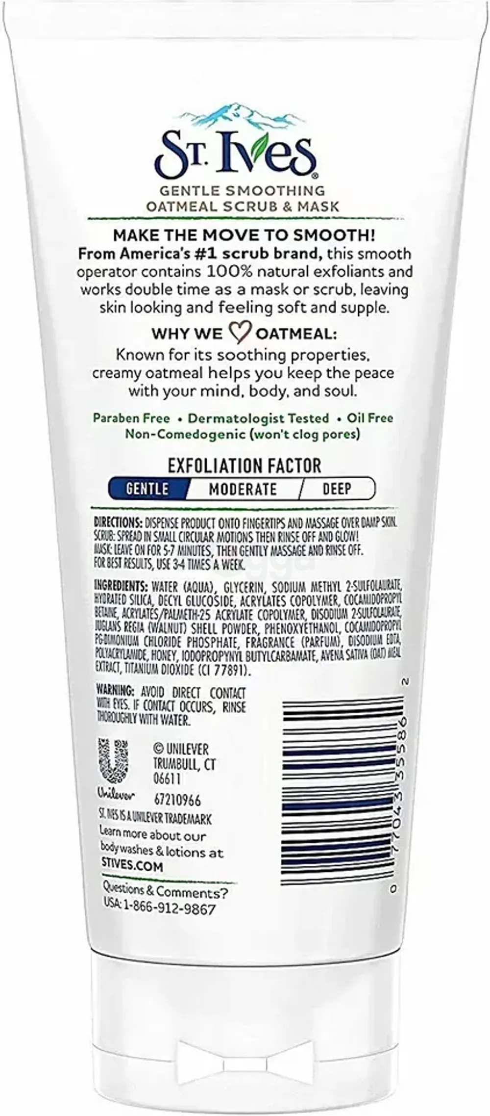 St. Ives Gentle Smoothing Oatmeal Scrub & Mask   