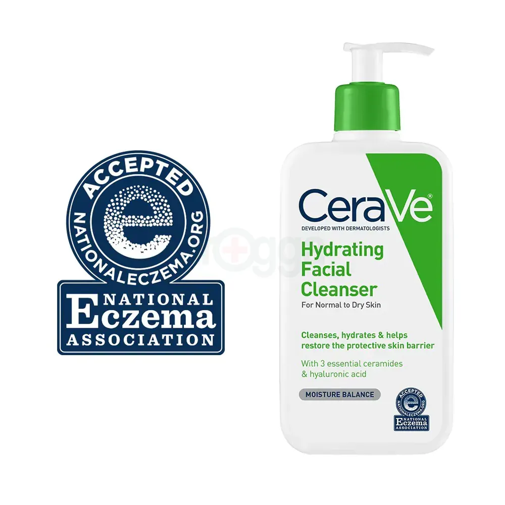 Cerave Hydrating Facial Cleanser for Normal to Dry Skin  
