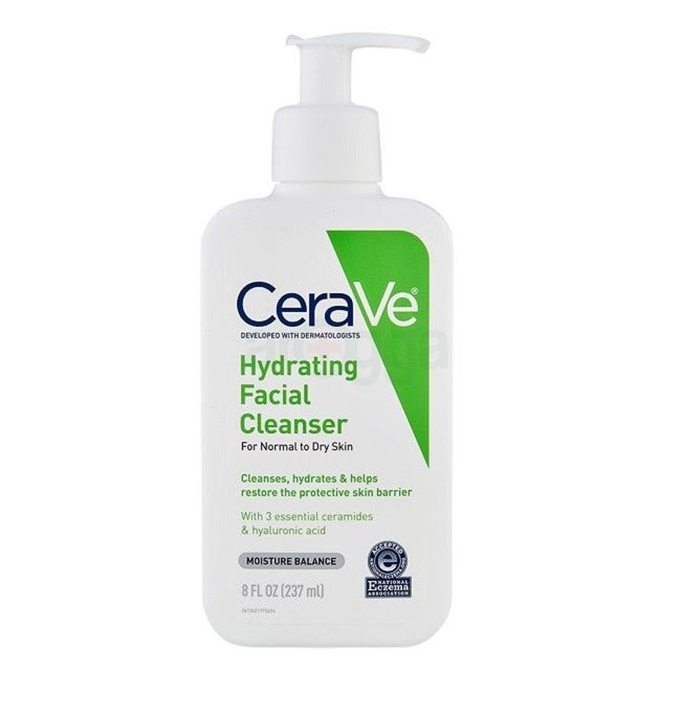 Cerave Hydrating Facial Cleanser for Normal to Dry Skin  