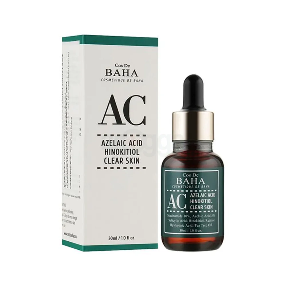 Cos De BAHA AC Azelaic Acid Hinokitiol Clear Skin Serum 30ml  