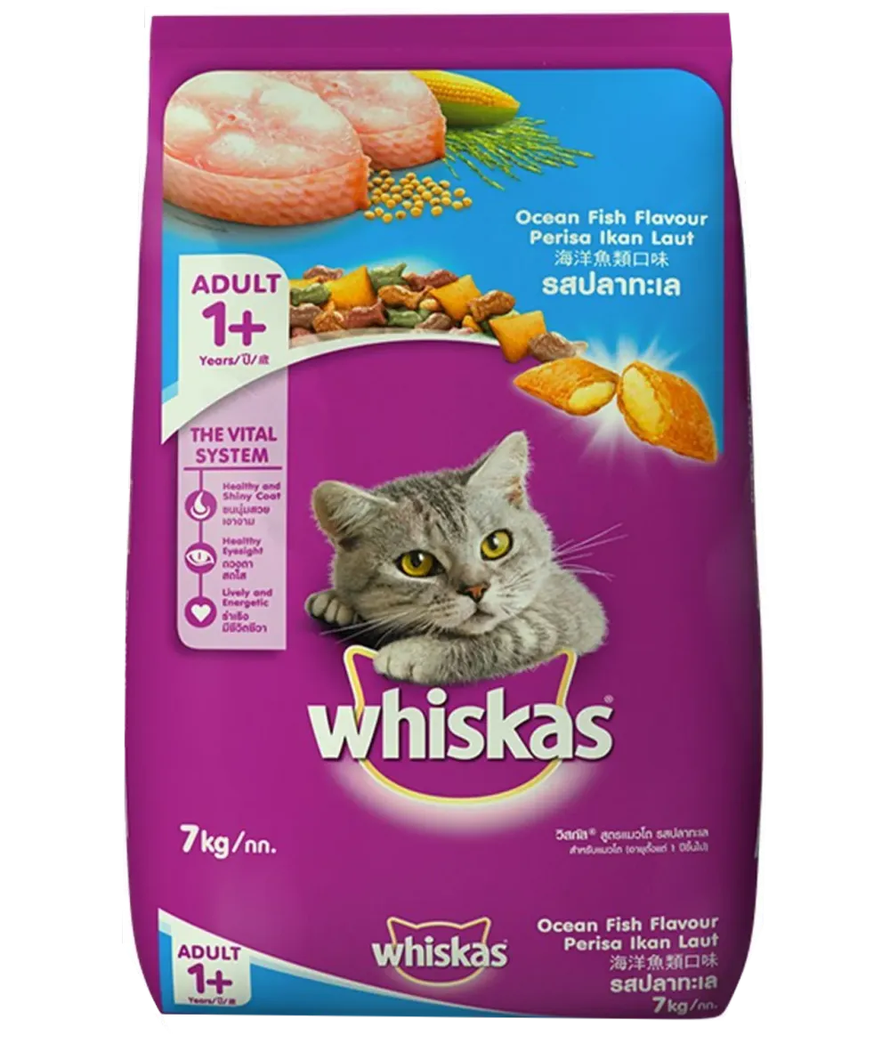 Whiskas Adult Cat Food Ocean Fish 7 kg  
