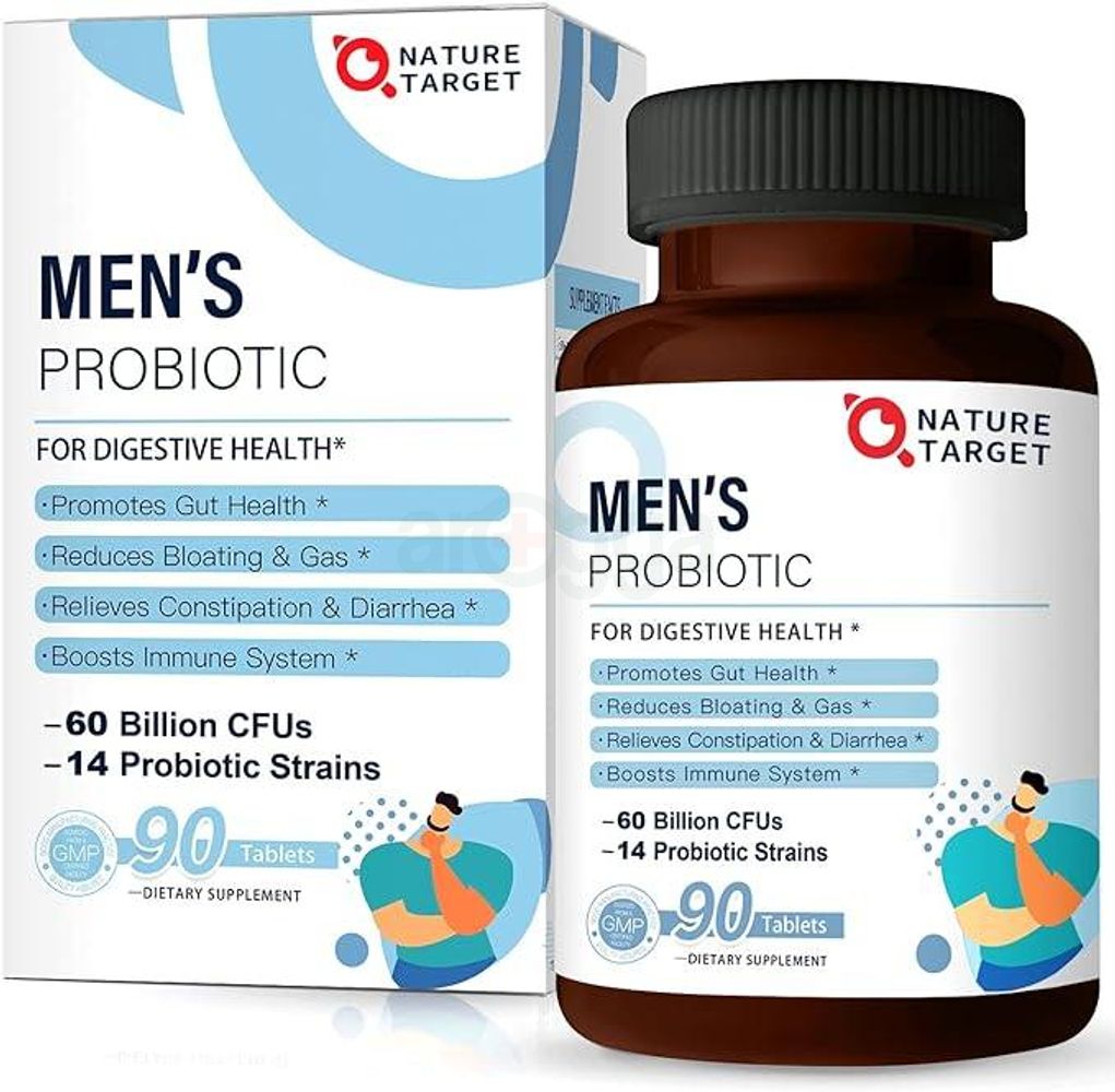 Nature Target Probiotics for Men provides a Men Care Supplement in 90 tablets  